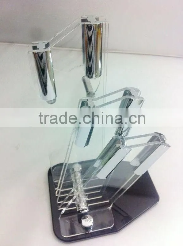 Ceramic knife with acrylic block for kitchen