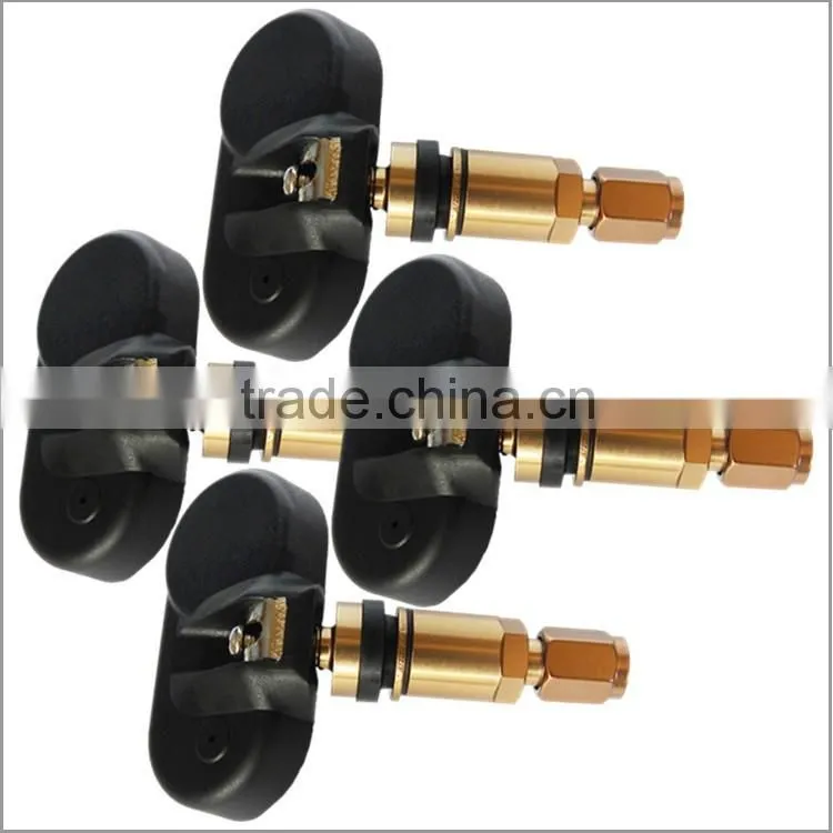 4-internal TPMS flat tire pressure sensor with cigarette lighter LCD display