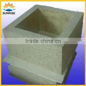 glass melting furnace bottom big block