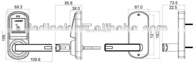 hotel NFC door lock 8015# supplier