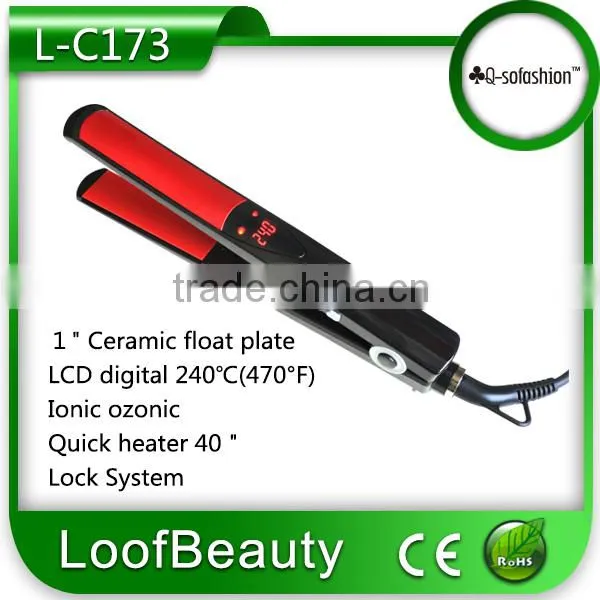 Top Quality New Design Digital display 230C/450F Hot Selling Hair Straightener