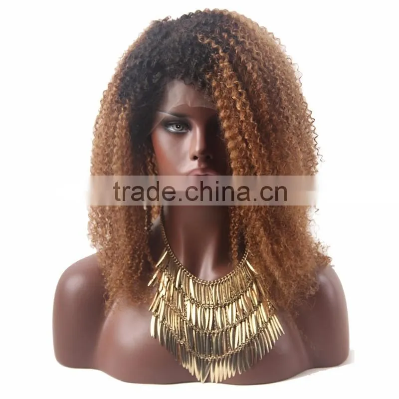 Alibaba Express Large Stock andPromotion for Fully hand tied 100% human hair wig in Afro kinky curl hair style