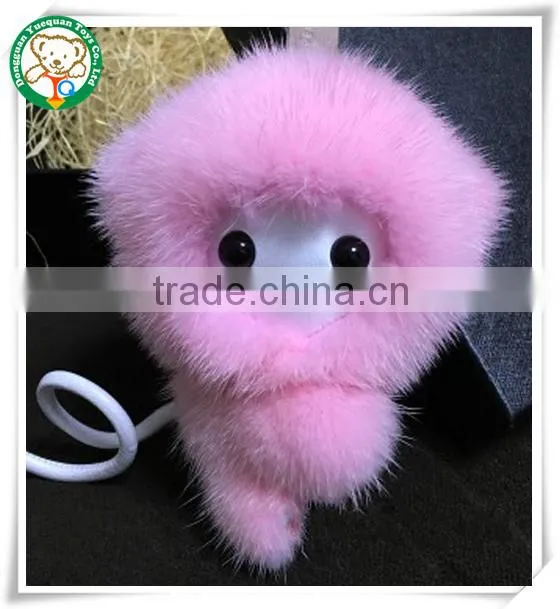 China manufacturer plush fox keychain 4inch