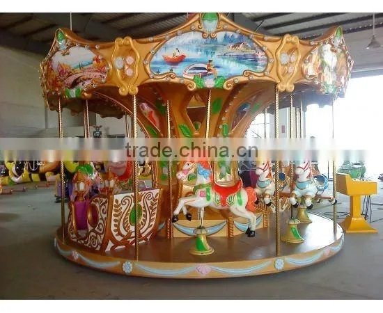 12 seat kids ride indoor small carousel for sale with cheap price