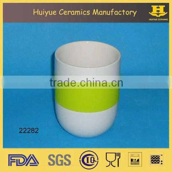 ceramic coffee mug with silicone sleeve, 30cl coffee mug with silicon sleeve
