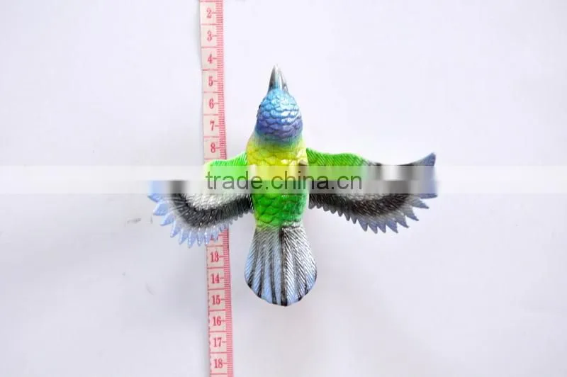 Pearl Powder 4 inch Plastic Art Bird Fridge Magnet, Bird Decoration, Wedding Door Gift