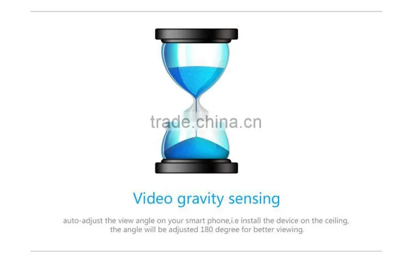 Easy to setup Plug and Play P2P WIFI Camera With Image gravity sensor