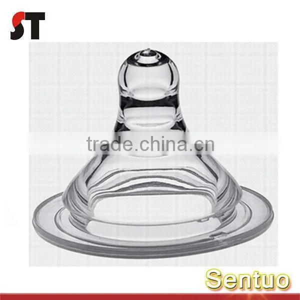 Eco-friendly Silicone Nipple For Feeding Bottle