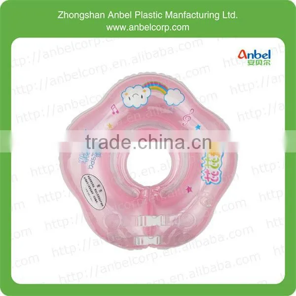 inflatable baby bath swimming tube ring neck wearing ring