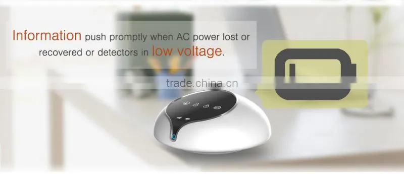 Complete app control WIFI wireless alarm system,smart zone attribution for sensors setting,learn/delete sensors via app