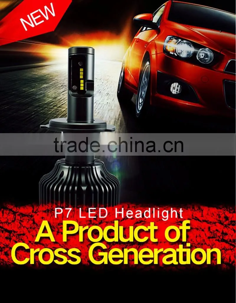CSP LED Headlight Bulbs Kit - car kit H11 (H8, H9) - 30w 4200Lm 6000K led light warm white CSP - 1 Year Warranty