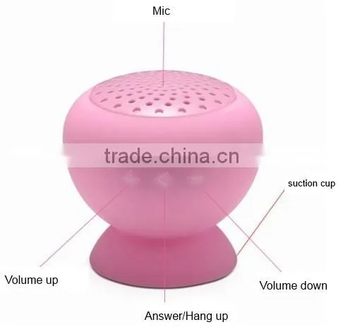 2015 Fashionable Hot Selling Wireless Mini Bluetooth Speaker with Sucker