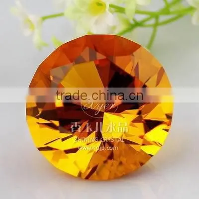 Purple 3D Laser Diamond Customized Crystal Paperweight