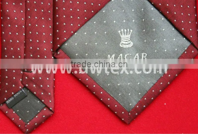 Red 100% silk mens ties