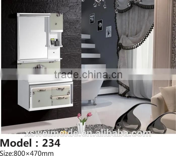 Wall Corner Bathroom hangzhou pvc bathroom cabinet (WMD-234)