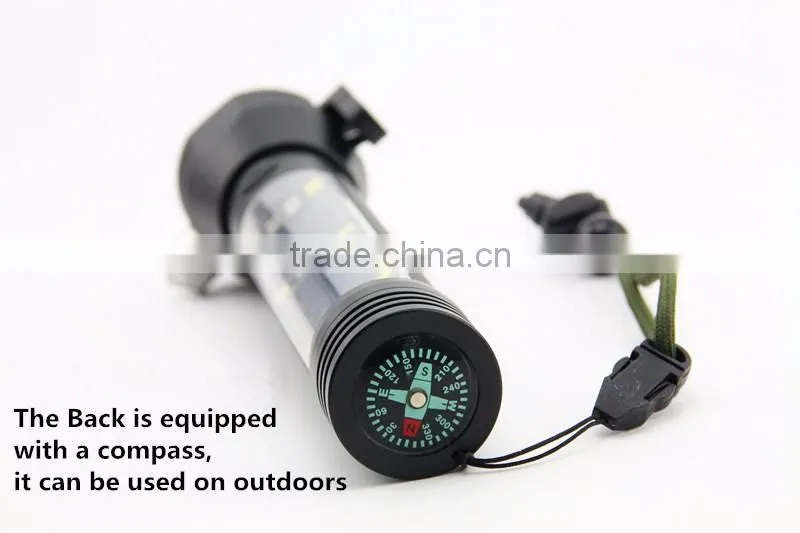 Gift Box-2016 NewTen functions in One Flashlight,Solar LED Torch With Hammer Campus USB Android Output Car Essential Emmergency