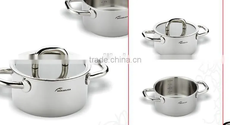 saucepan with glass cover&lid cookware