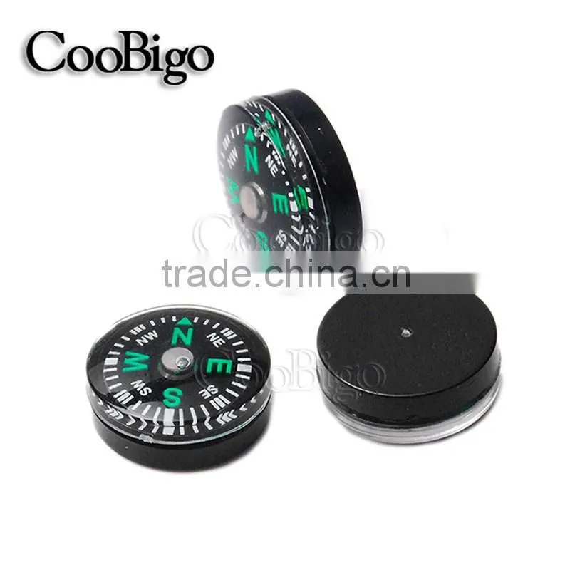Clear Liquid-filled Plastic Button Small Mini Compass for Survival Kit Hiking Camping Outdoor Sports #FLQ177-20/14/12