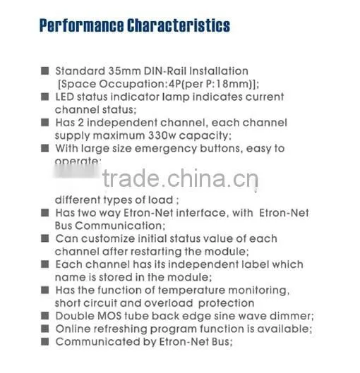 Intelligent smart 2 Channels 1.5A CMOS Dimmer lighting controller Module