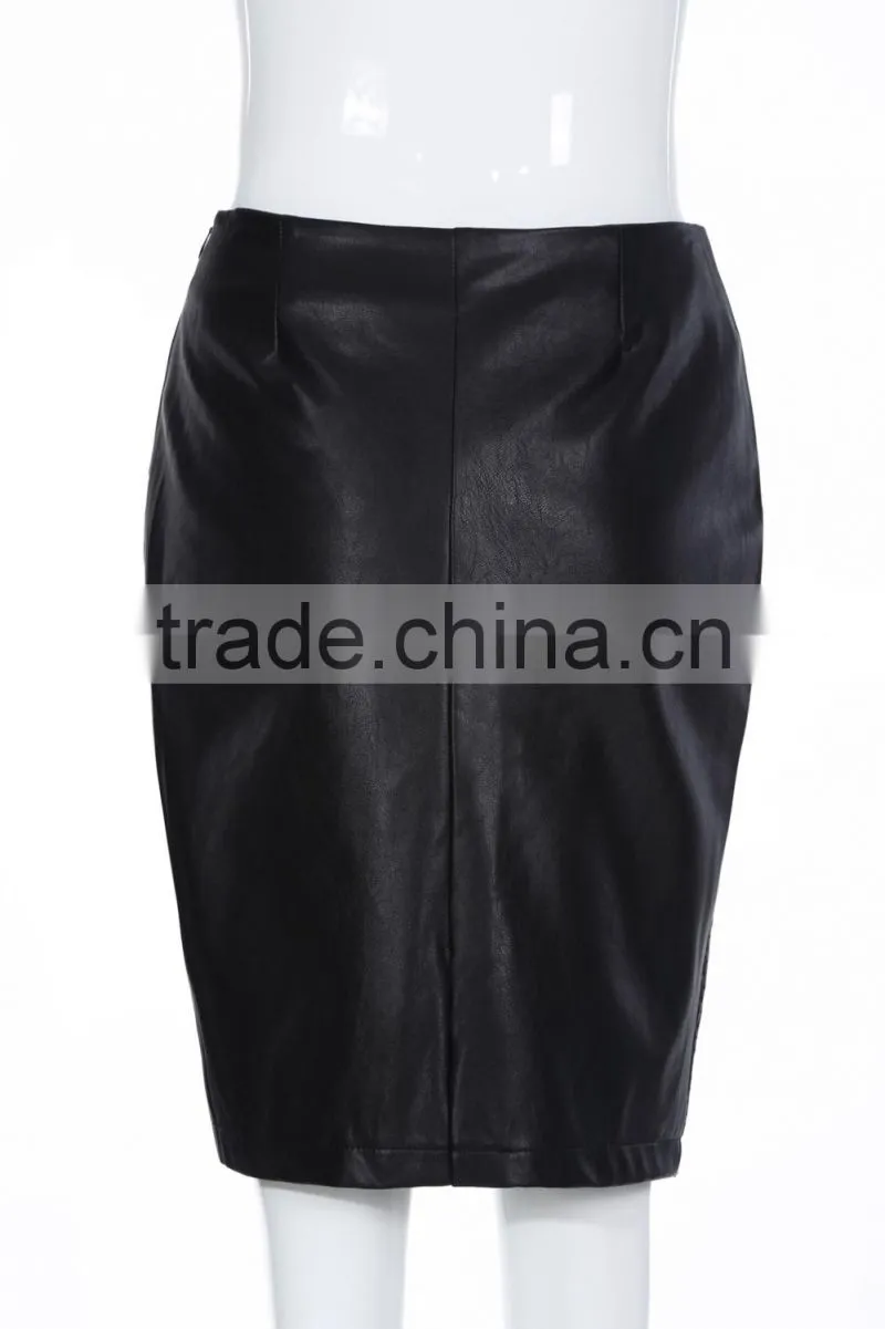 Popular PU Latest Skirt Design Pictures for Ladies
