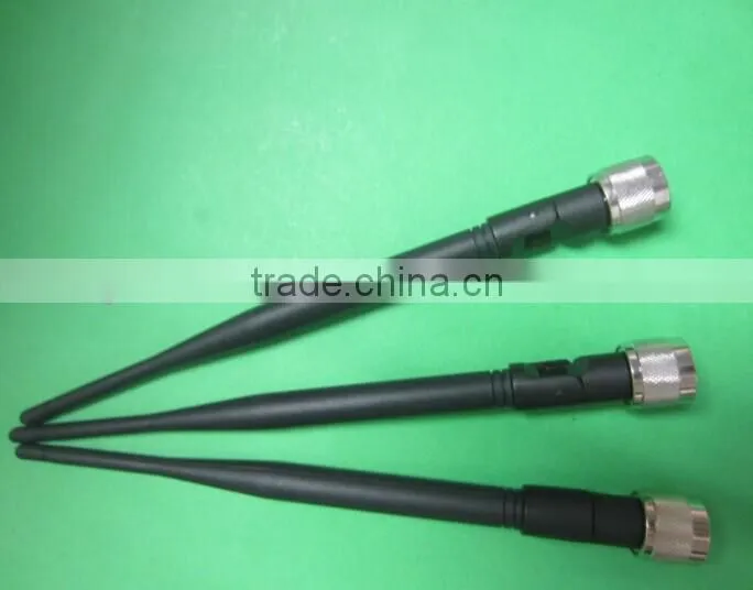 (Manufactory ) 2400~2500Mhz/4900~5825MHz 5dBi rubber 5GHz wifi antenna with N male connector