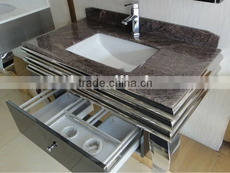 factory direct wholesale stainless steel bathroom vanity N-005