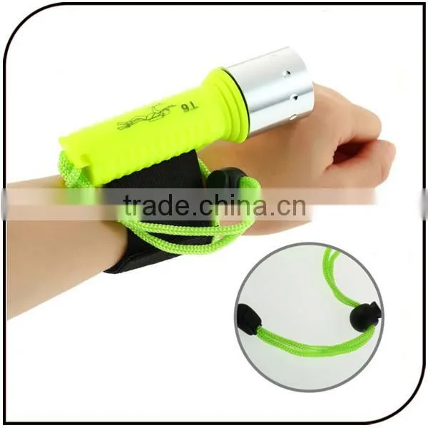 Underwater 160lumen powed by AA battery led torch depth 50m led diving flashlight