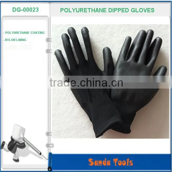 green nitrile coated gloves