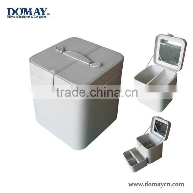 high end handmade leatherette jewelry box, packaging box