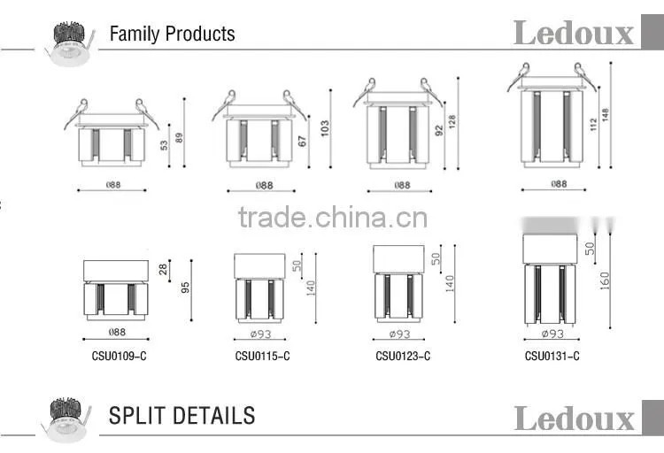 adjustable high power 30w cob led ceiling light
