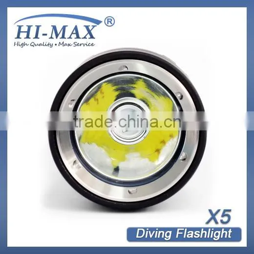 Hi-max xm-l u2 magnetic switch scuba diving flashlights