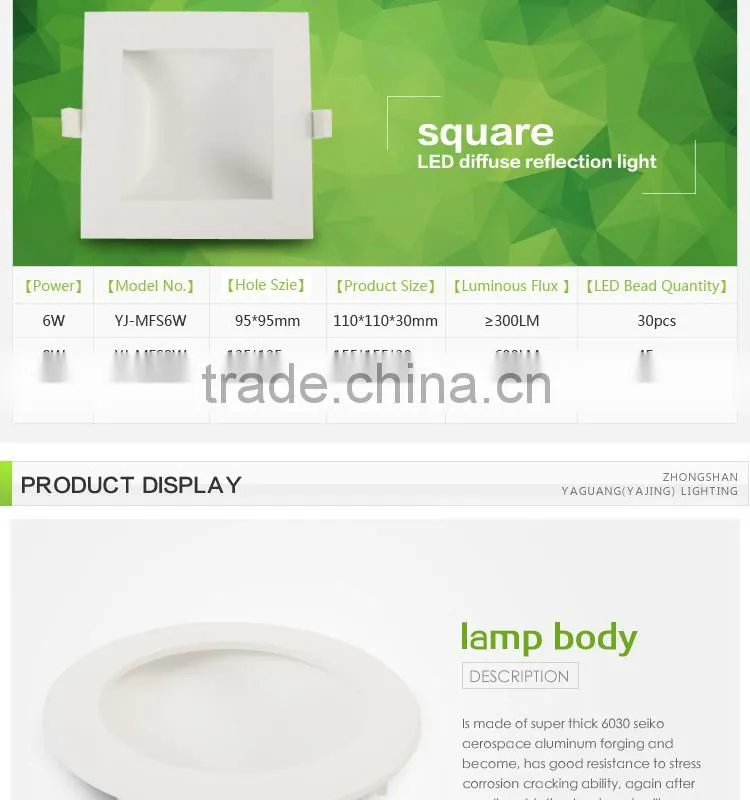 9W led soffit lighting
