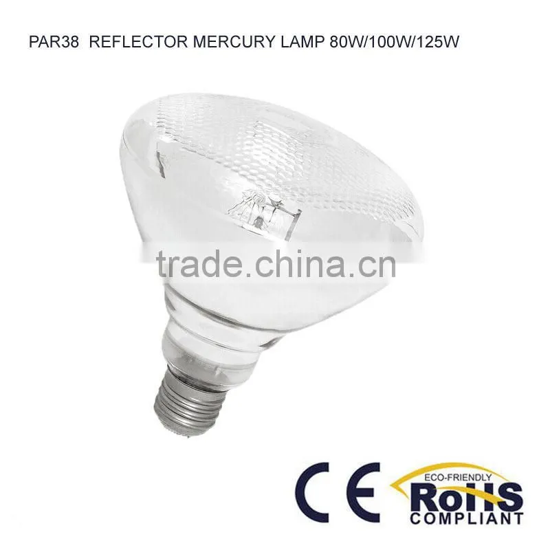 80W/100W/125W PAR38 reflector mercury lamp with ballast reptile lamp 127V 60HZ