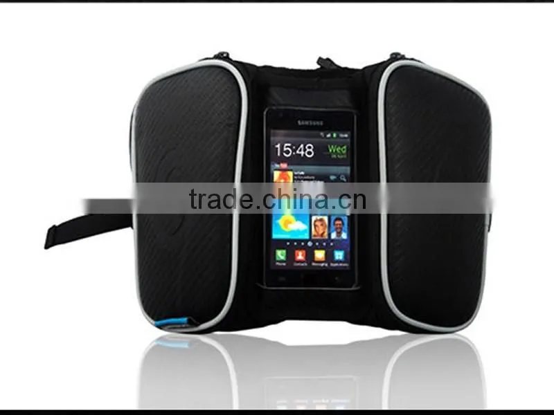 High Quality Outdoor Cycling Bike Bicycle Saddle Front Bicycle Bag Touch Phone Package