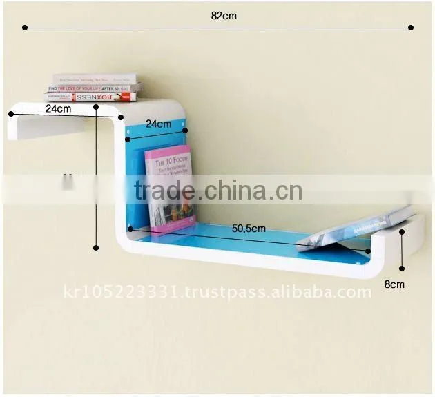 Decorative ABS wall shelf