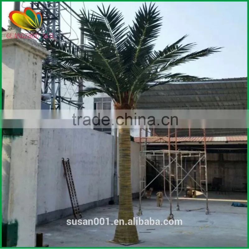 Outdoor artificial coconut palm tree fabrication