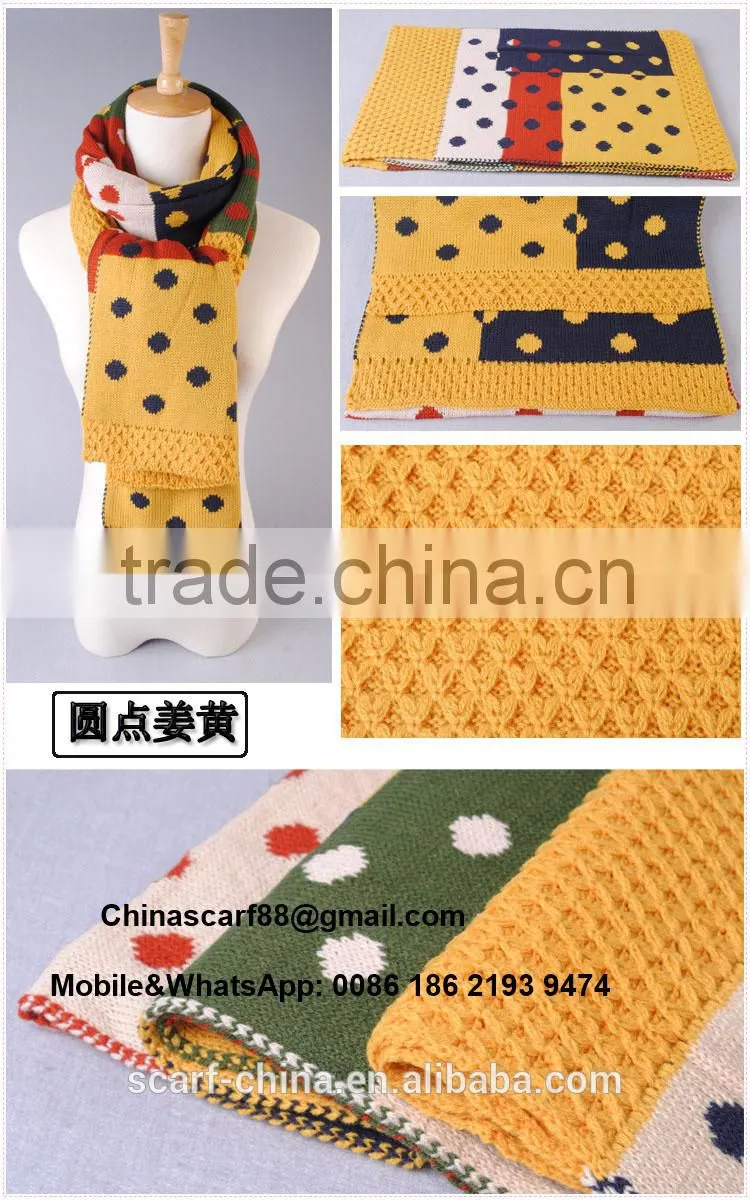 Dot stitching scarves wholesale
