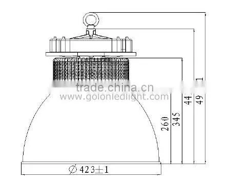 high quality stadium high bay with Meanwell driver PhilipsSMD 100w 80w 60w highbay lighting