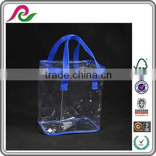 2016 popular stand up transparent pvc waterproof bag