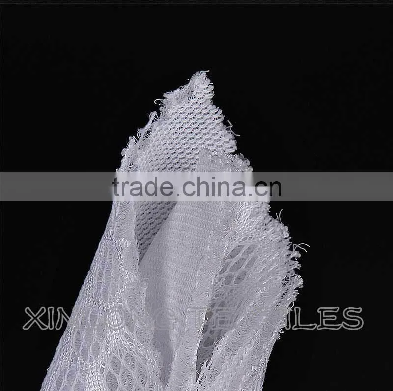 polyester single yard sandwich mesh 7 hole design for shoes upper texile