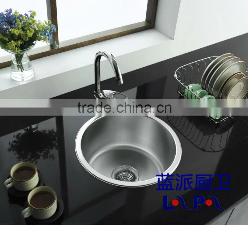 Lan Pai Luxury Stainless Steel Kitchen Sink LP-400/440 ( Round single Sink )