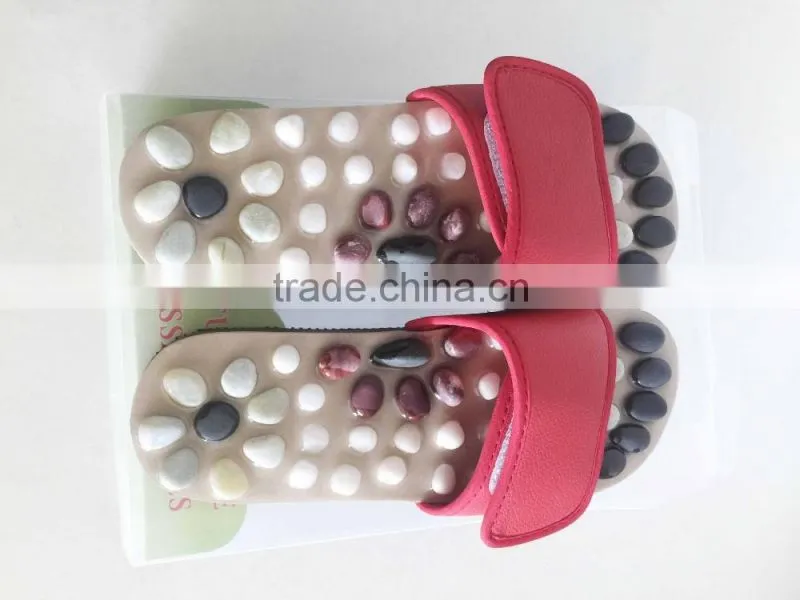 Natural Stone Massage Slipper Foot massage Shoes for Multicolor choice