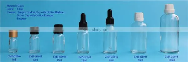 e-liquid glass bottle
