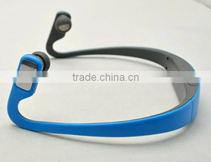 New bulk wireless headset earphone headphone sport mp3 player with FM radio