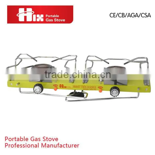 reasonable price two burners gas bbq burner parts