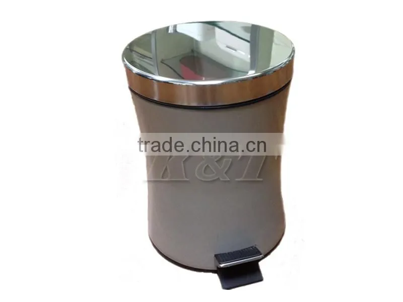 Collect waist Stainless steel rubbish bin