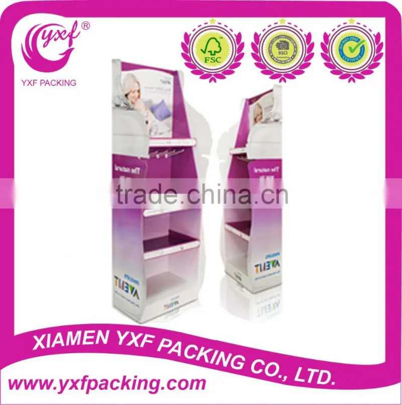 High Quality Corrugated Paper Floor Display with Custom Design