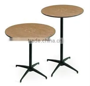 Cheap Wood folding cocktail table, bar table