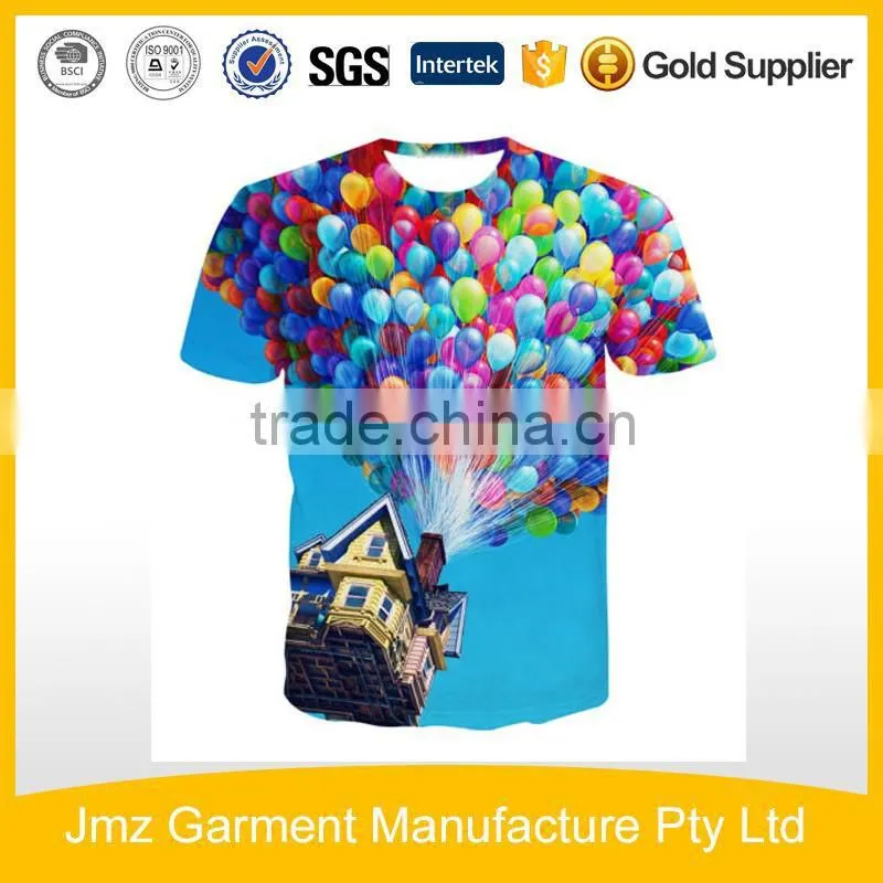 Custom 3D Printing T-shirt polyester clothes from China supplier
