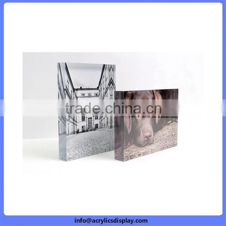 China factory price Best Selling acrylic paper weight with metal insert